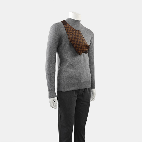 GÉRONIMOS Damier Ebene Coated Canvas Brown