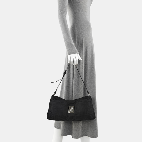 Canvas Top Handle Bag Black