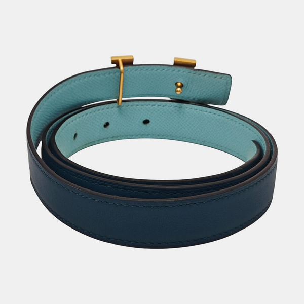 Leather Belt Blue