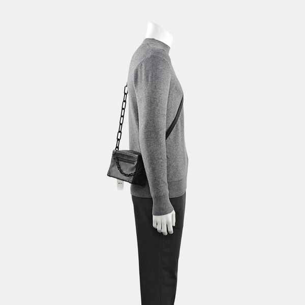 SOFT TRUNK Mini Monogram Coated Canvas Black