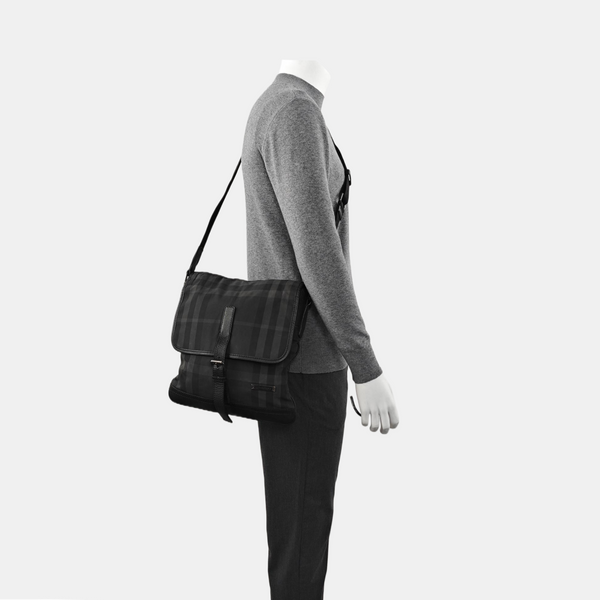 Nylon Shoulder Bag Gray