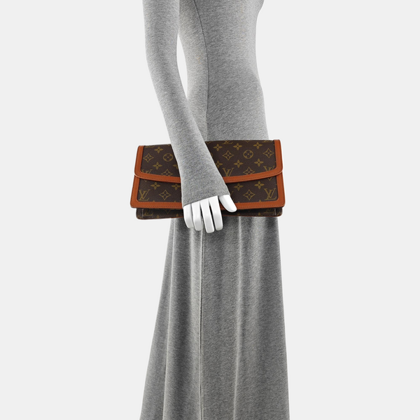 DAME GM Monogram Coated Canvas Brown