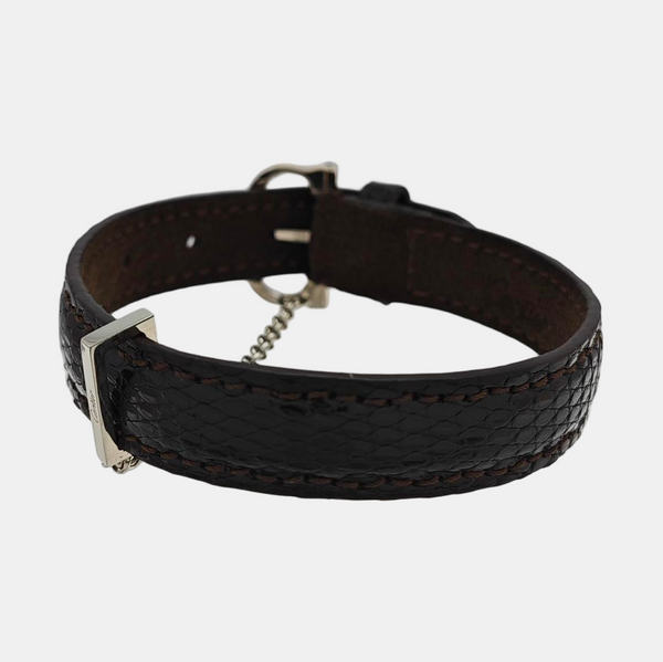 Leather Black Bangle