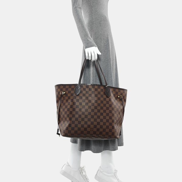 NEVERFULL MM Damier Ebene Coated Canvas Brown