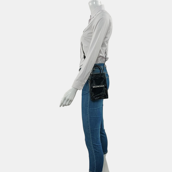 Shopping Bag Calfskin Black
