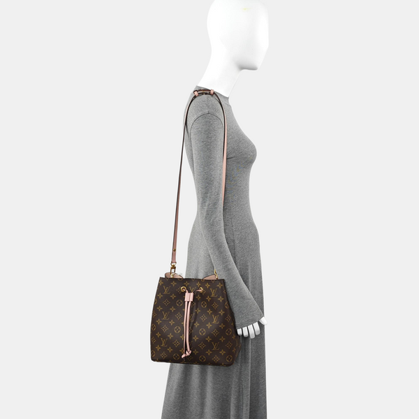 NÉONOÉ MM Monogram Coated Canvas Brown