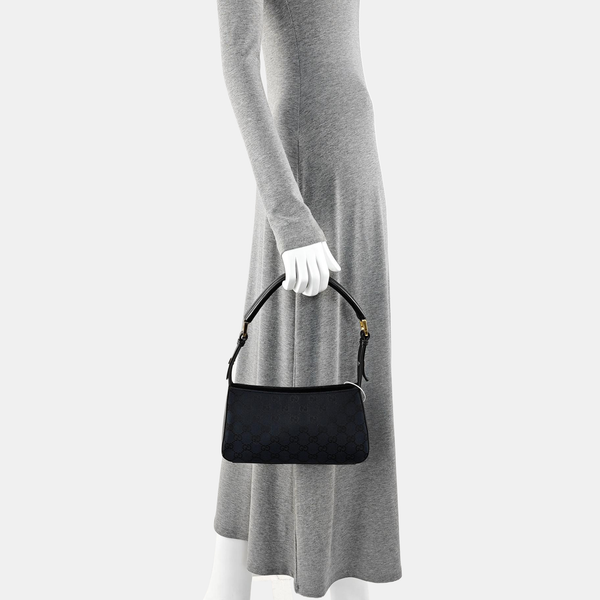 Monogram Canvas Top Handle Bag Blue