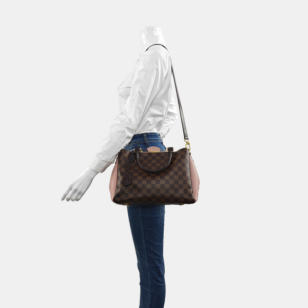 BRITTANY BB Damier Ebene Coated Canvas Brown