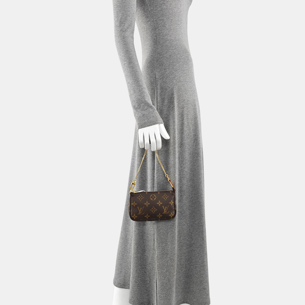 ACCESSOIRES Mini Monogram Coated Canvas Brown