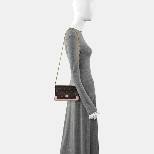FLORE Monogram Coated Canvas Brown
