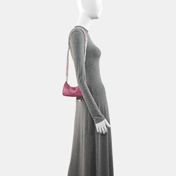 Nylon Shoulder Bag Pink