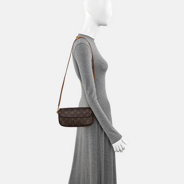 IVY Monogram Coated Canvas Brown