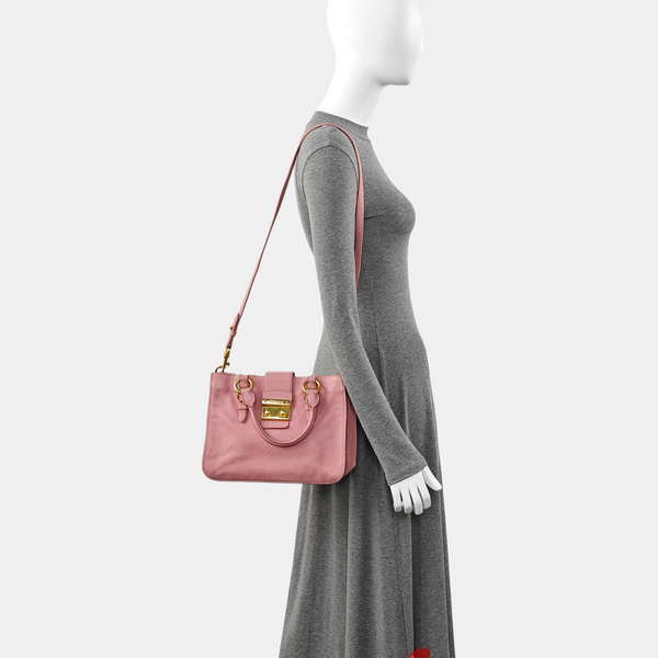 Calfskin Shoulder Bag Pink