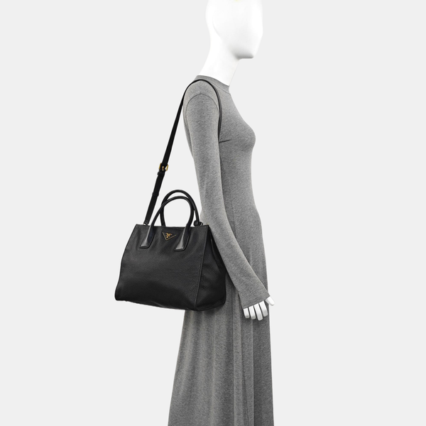 Calfskin Shoulder Bag Black