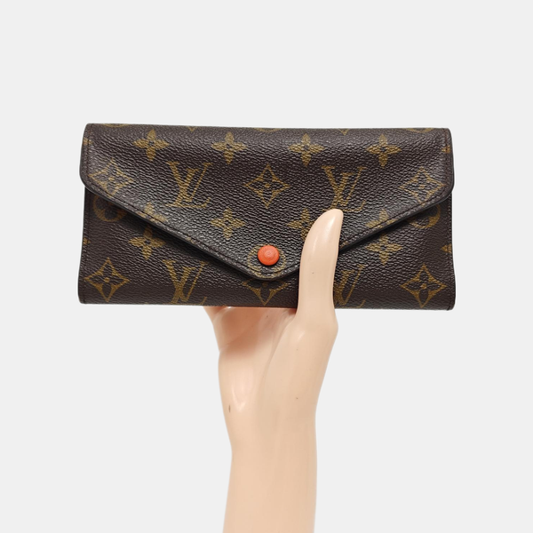 JOSÉPHINE Monogram Coated Canvas Brown Wallet