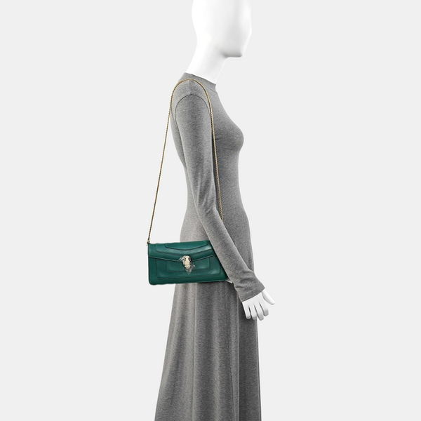 SERPENTI FOREVER Calfskin Green
