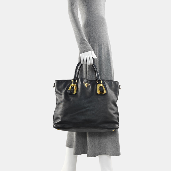 Calfskin Tote Bag Black