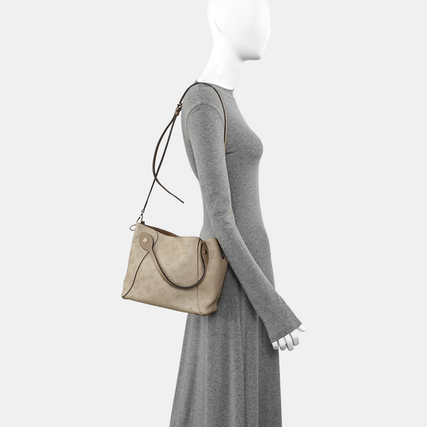 HINA PM Monogram Calfskin Gray