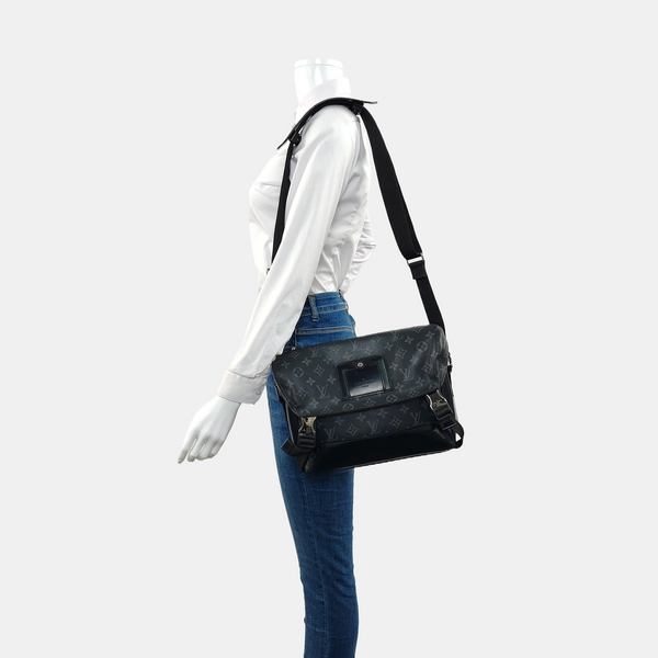 VOYAGER PM Monogram Coated Canvas Black