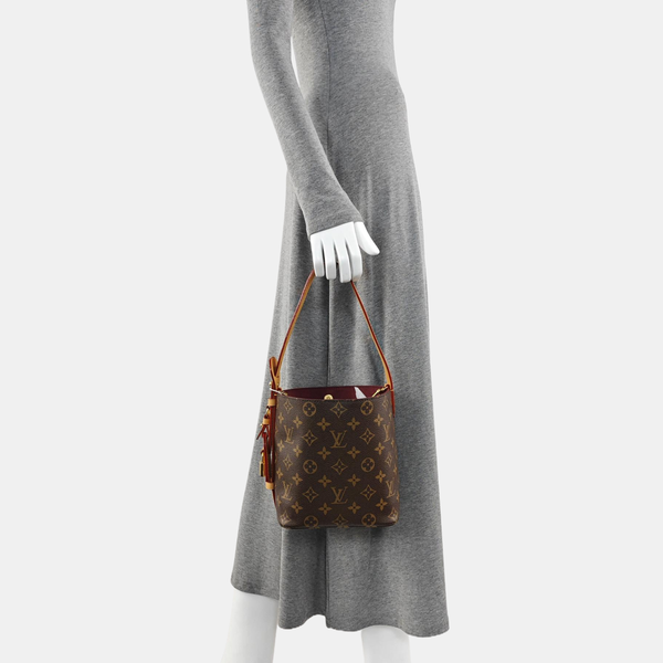 ALL IN BB Monogram Coated Canvas Brown
