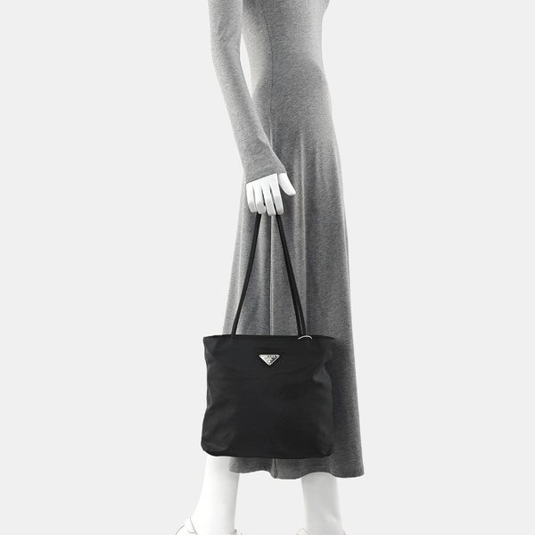 Nylon Tote Bag Black