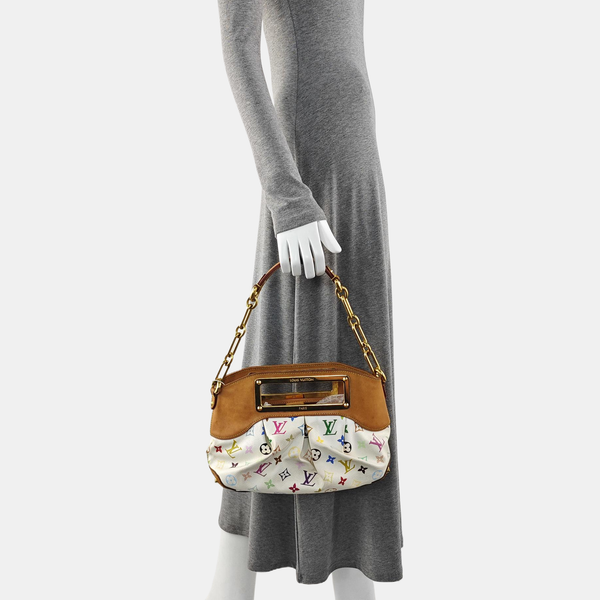 JUDY PM Monogram Coated Canvas White