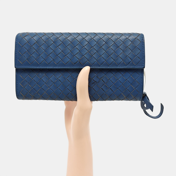 Lambskin Wallet Blue