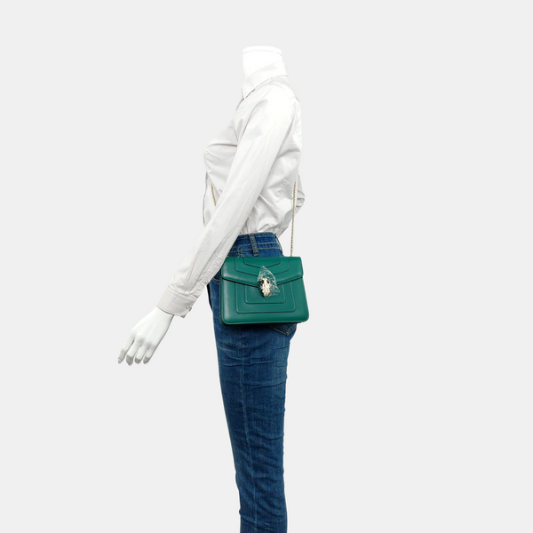 SERPENTI FOREVER Small Calfskin Green