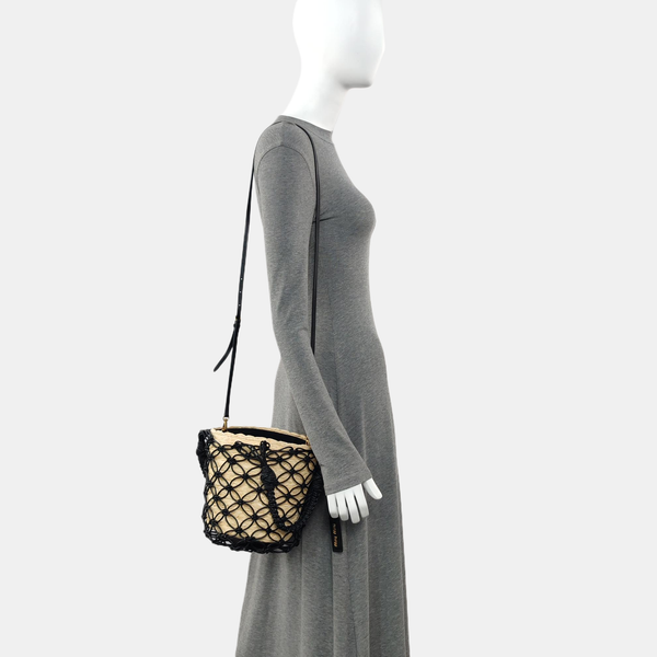 Leather Top Handle Bag Black
