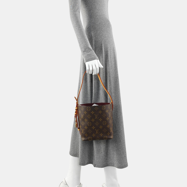 ALL IN BB Monogram Coated Canvas Brown