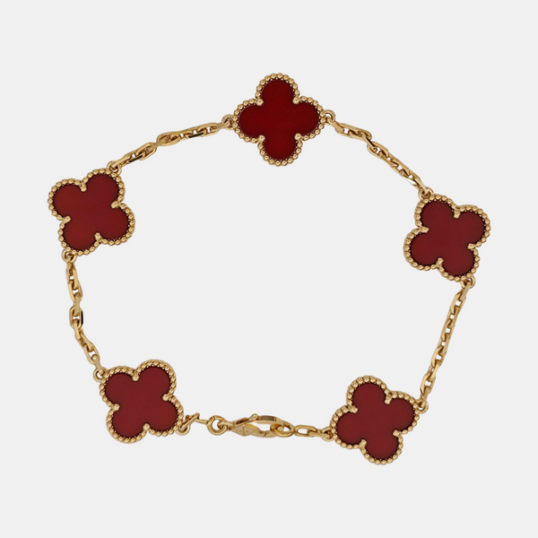 Vintage Alhambra 18k Gold Bracelet