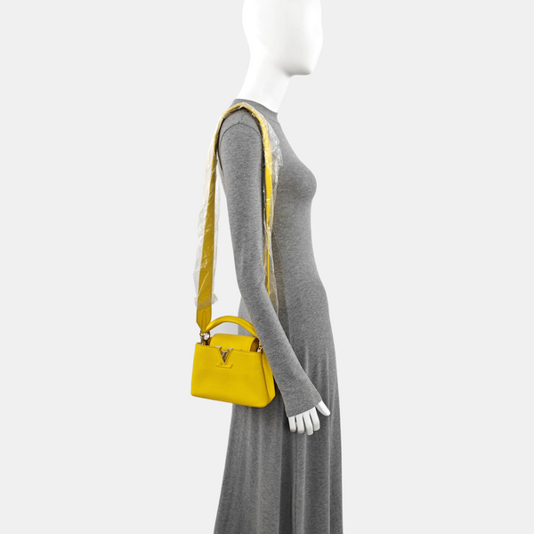 CAPUCINES Mini Calfskin Yellow
