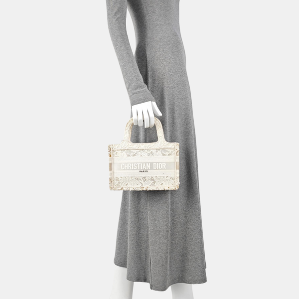 Book Tote Mini Canvas White