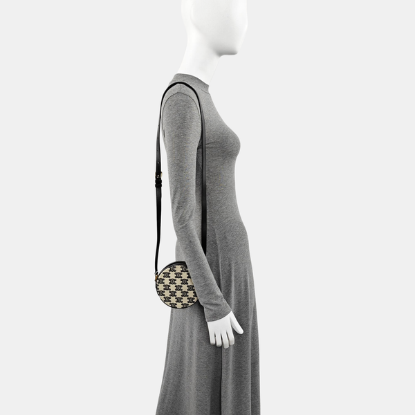 Fabric Shoulder Bag White