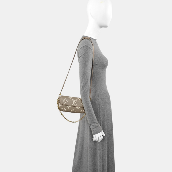 IVY Monogram Calfskin Gray