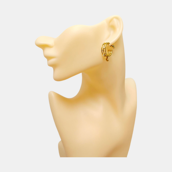 Metal Gold Earrings