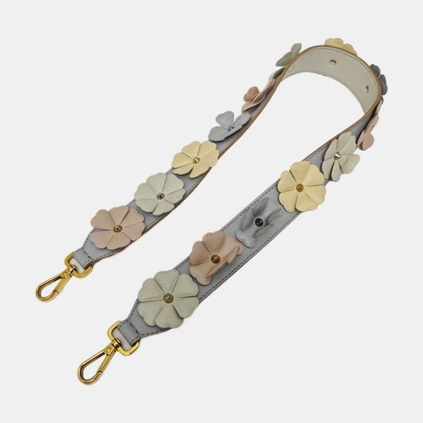Leather Bag Strap Blue