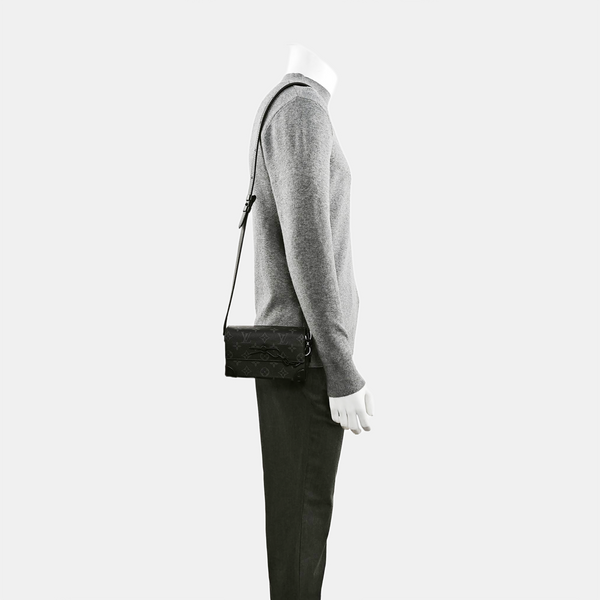 STEAMER Mini Monogram Coated Canvas Black
