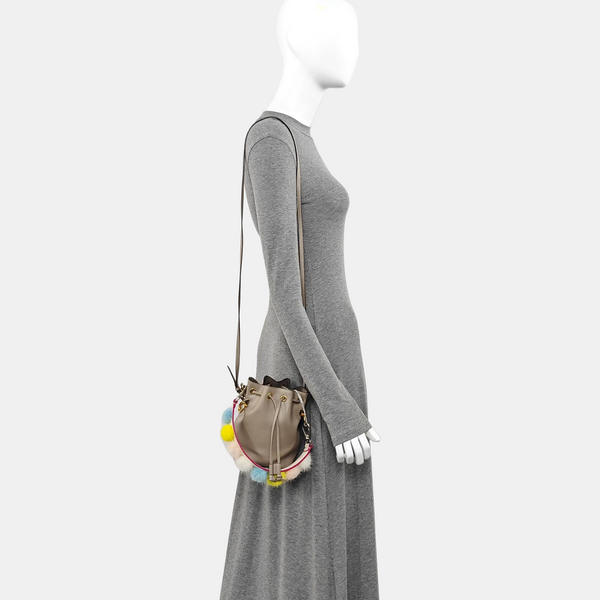 Mon Tresor Mini Calfskin Gray