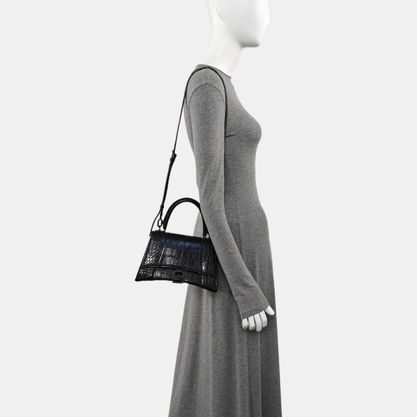 Hourglass S Calfskin Black