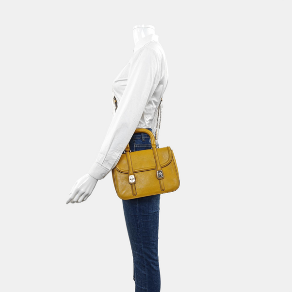 Calfskin Shoulder Bag Yellow