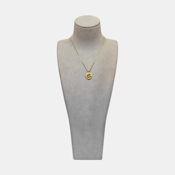 Dior Oblique Metal Gold Necklace