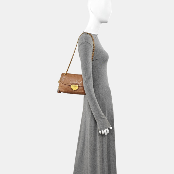 Calfskin Shoulder Bag Pink