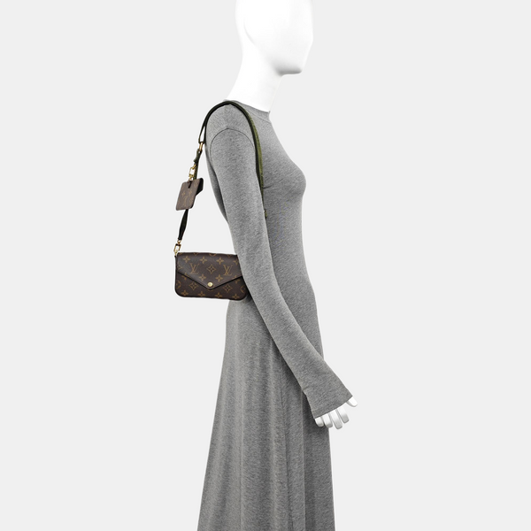 FÉLICIE Monogram Coated Canvas Brown