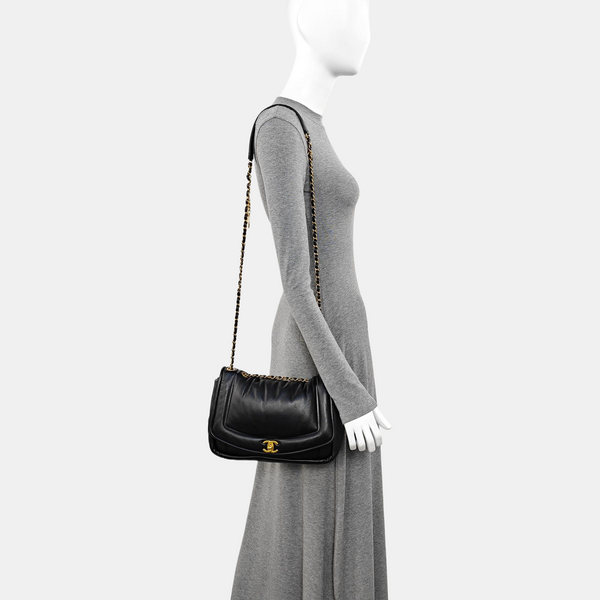 Vintage Puffy Lambskin Black