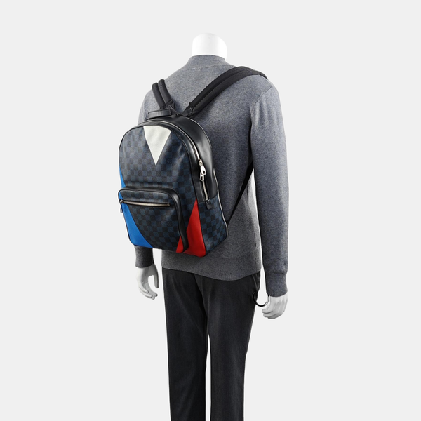 JOSH Damier Graphite Coated Canvas Black