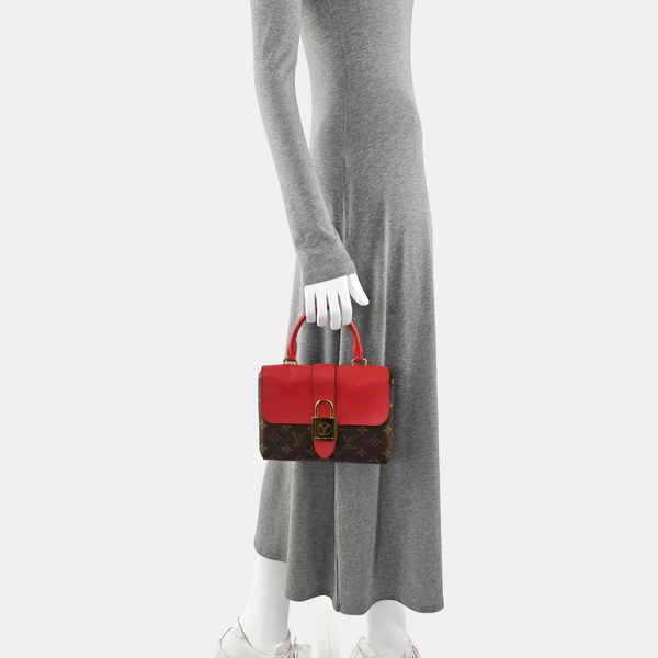 LOCKY BB Monogram Coated Canvas Red