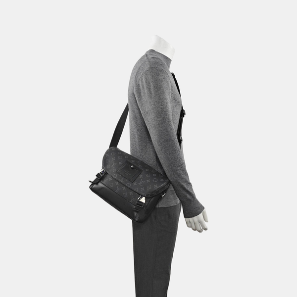 VOYAGER PM Monogram Coated Canvas Black