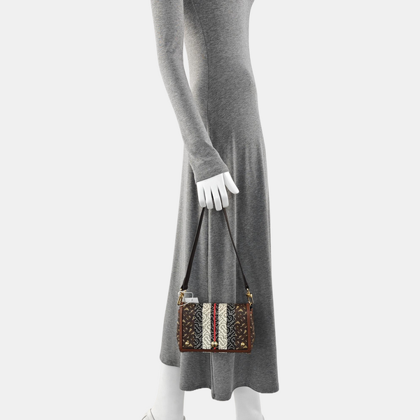 Crossbody Bag Coated Canvas Multicolor