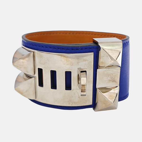 Collier De Chien Metal Blue Bangle